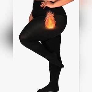 Black fleece lined tights. New